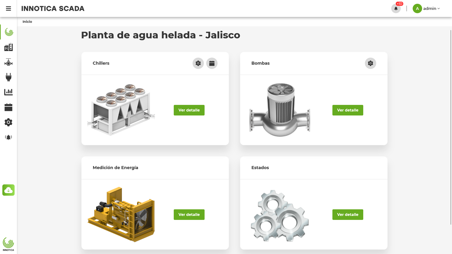 Planta agua helada automatizada